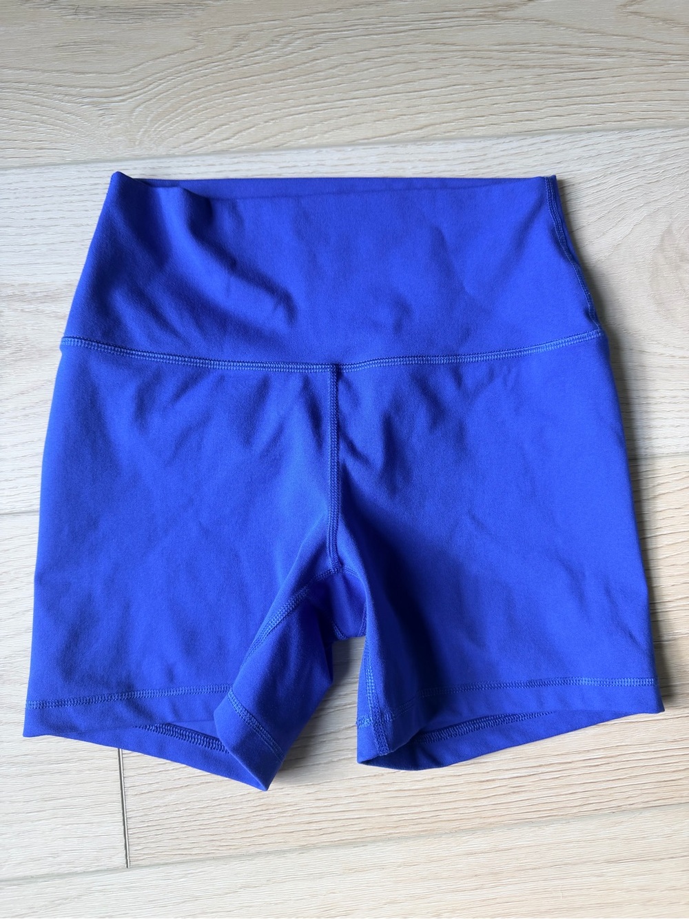 Yogalicious High-Waist Bike Shorts - Cobalt